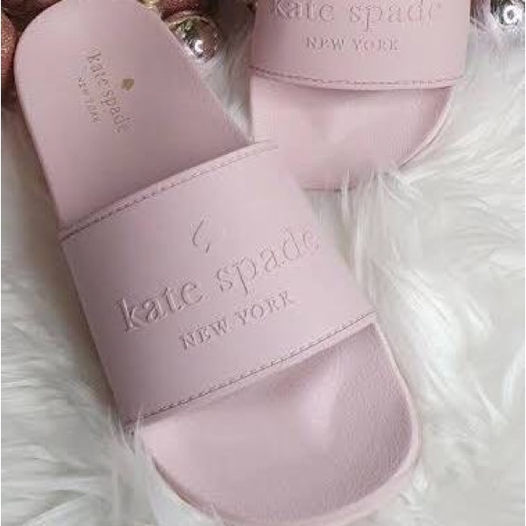 NWOT ♠️ Kate Spade Sunny Blush Pink Slides Size 7B - Picture 6 of 6